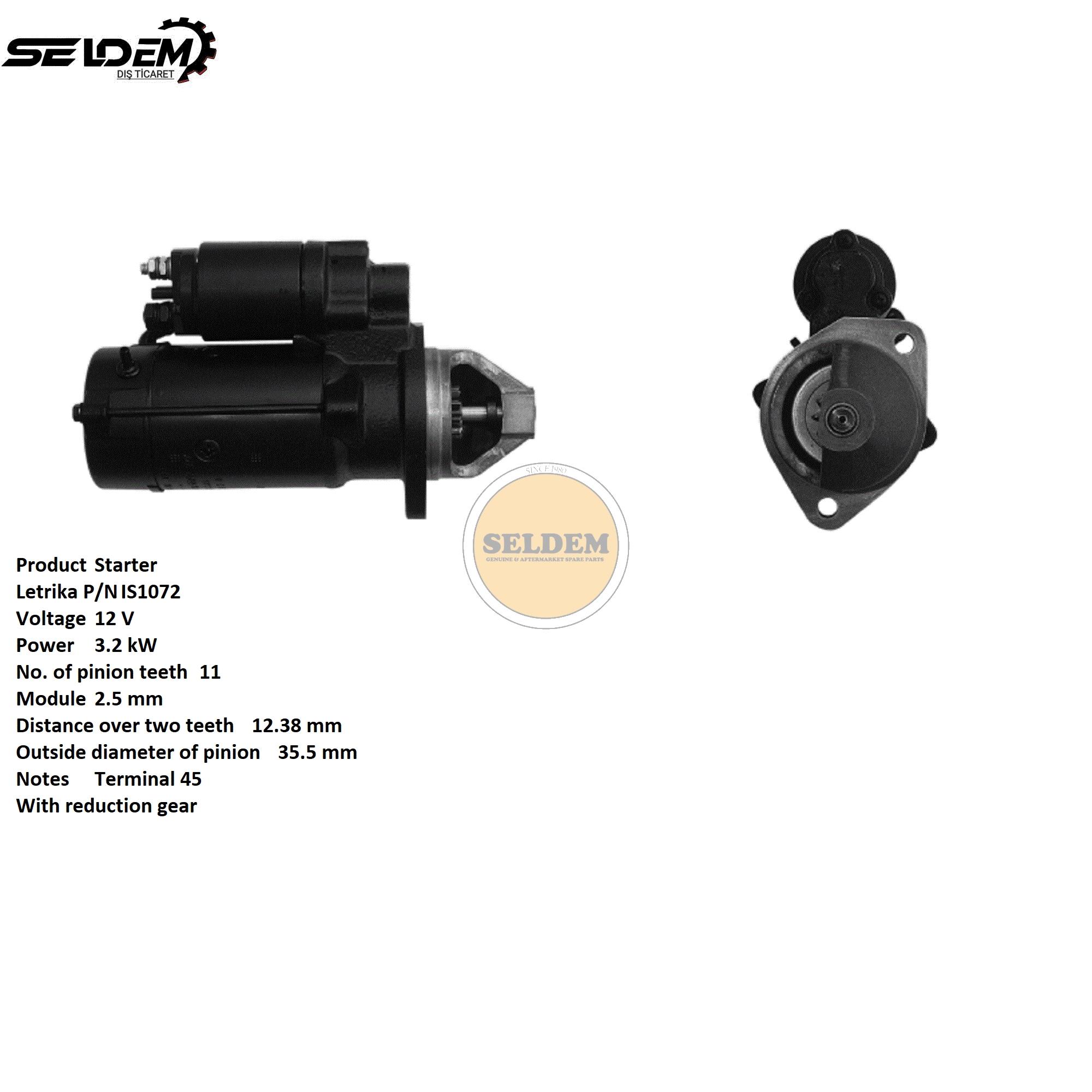 Deutz 01180180 STARTER
