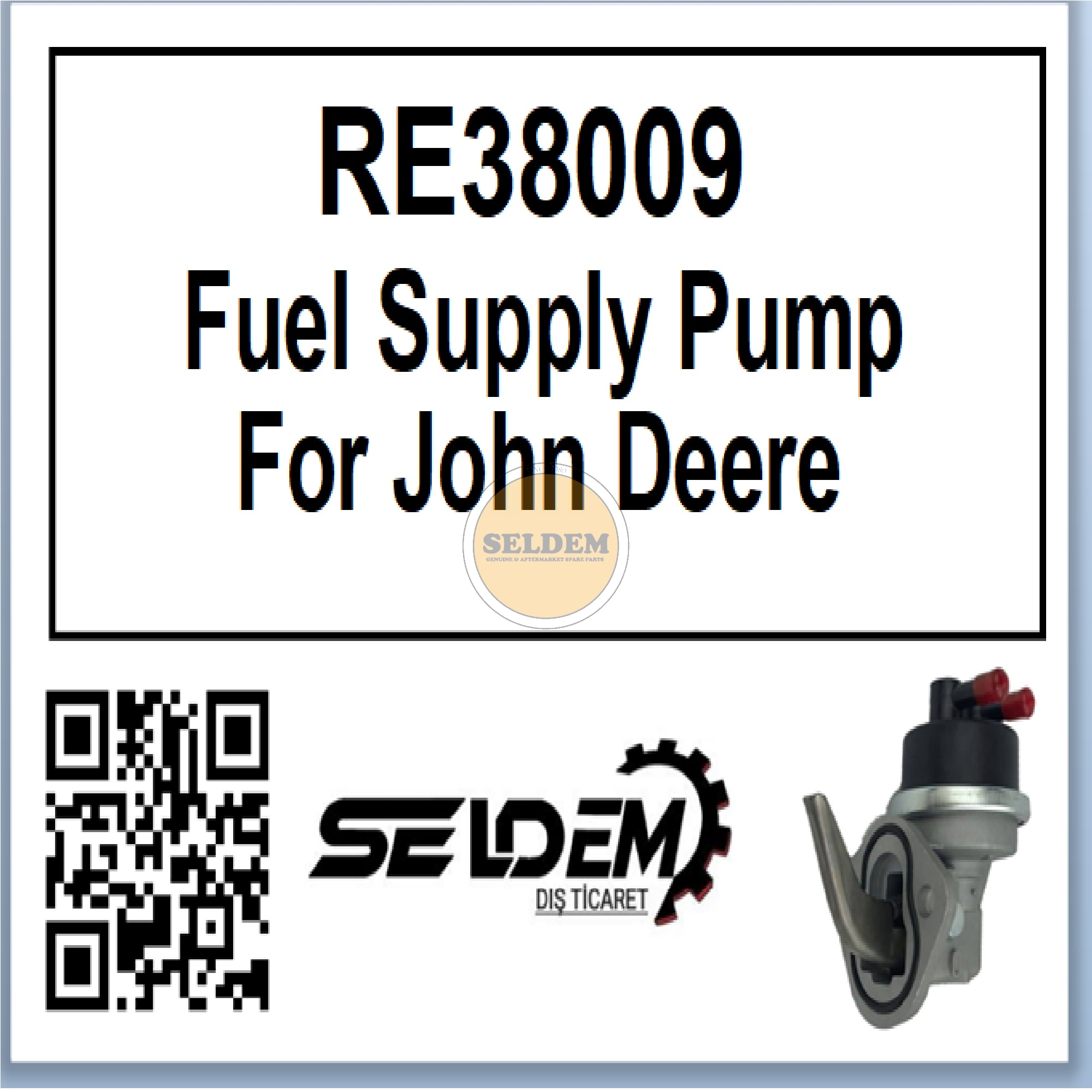 John Deere Fuel Supply Pump RE38009
