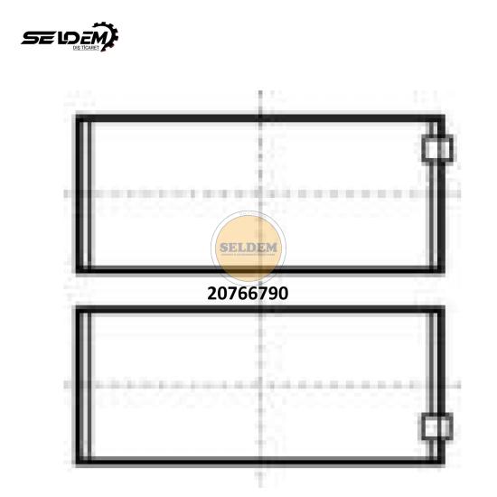 VOLVO BIG END BEARING,20766990
