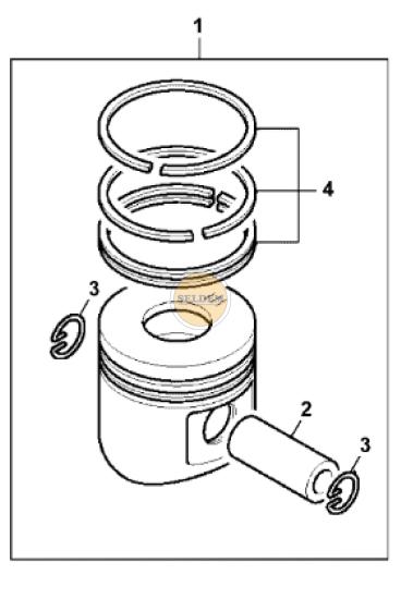 333/E8065 Piston Assembly JCB